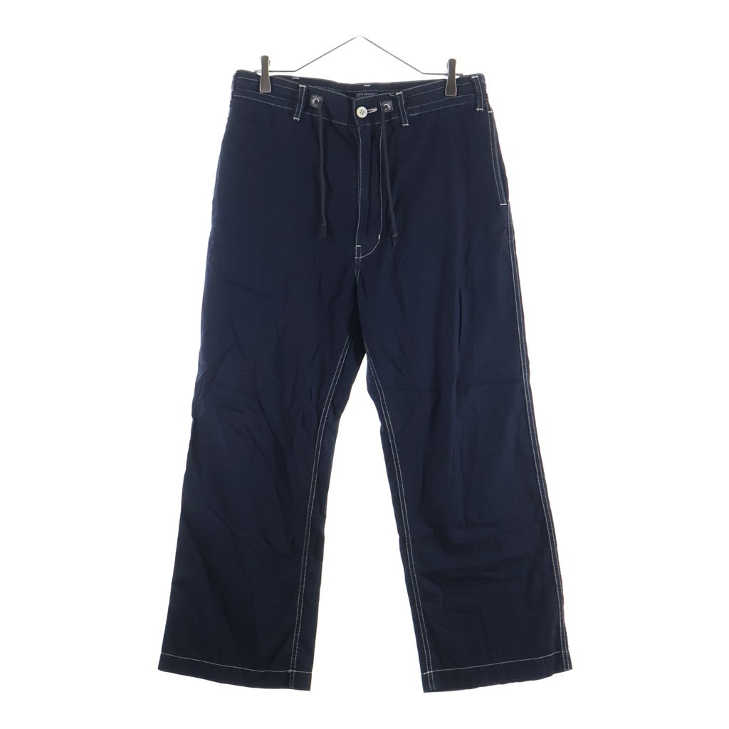 JUNYA WATANABE COMME des GARCONS(ジュンヤワタナベ コムデギャルソン) ドローストリング コットンツイル ストレートパンツ WS-P050 ネイビー