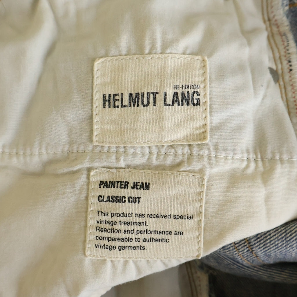 HELMUT LANG(ヘルムートラング) PAINTER JEAN CLASSIC CUT 復刻 ペイント加工 クラシックカットデニムパンツ インディゴブルー