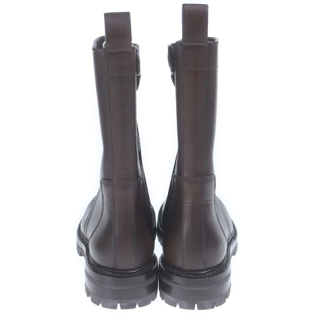 Rick Owens(リックオウエンス) 25SS ARMY CREEPER アーミークリーパー レザーハイカットブーツ ブラウン RU01E5850-LGE