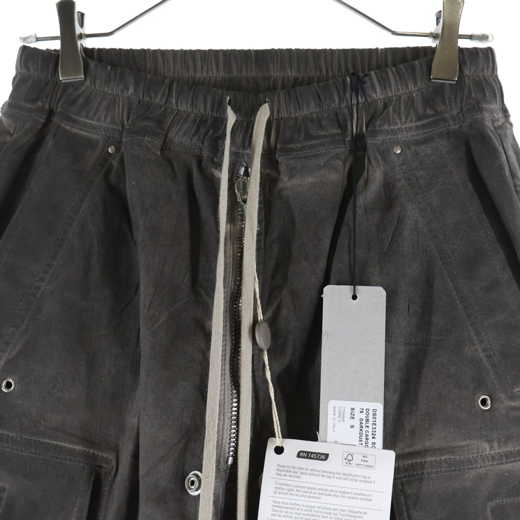DRKSHDW(ダークシャドウ) 25SS DOUBLE CARGO JUMBO BELAS ダブル カーゴジャンボベラ カーゴパンツ グレー DS01E3324-SCF
