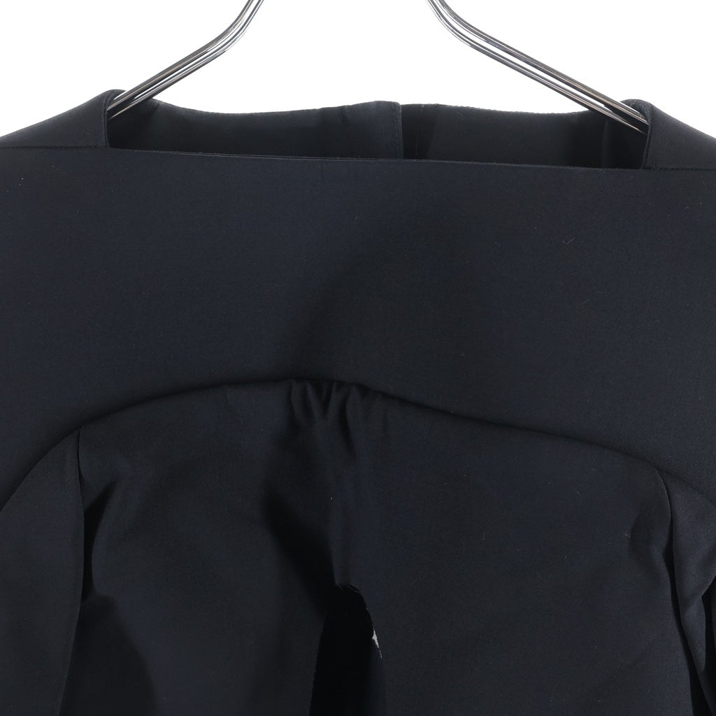 Rick Owens(リックオウエンス) 21SS GIRDERED TOP アシンメトリー クルーネックトップス ブラック レディース RO21S3255-ZL