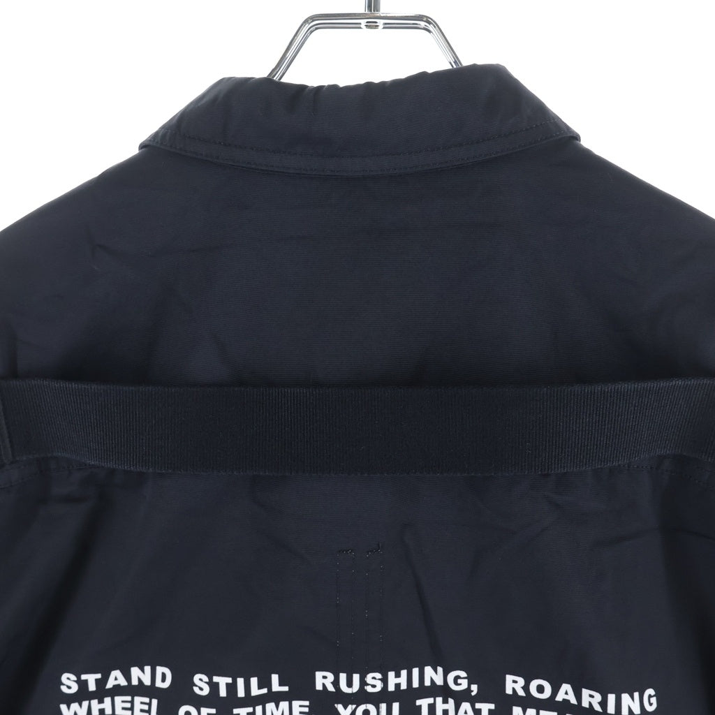 DRKSHDW(ダークシャドウ) 23SS WOVEN JUMBO OUTERSHIRT ジャンボ アウターシャツ 長袖シャツジャケット ブラック DU01C6753-MUEP3