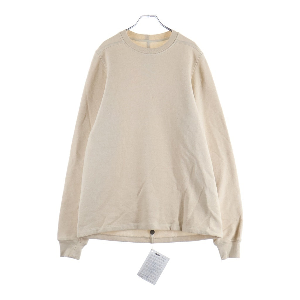 Rick Owens(リックオウエンス) 25SS SHORT CREWNECK LS T クルーネックスウェットトレーナー アイボリー RU01E5277-JT