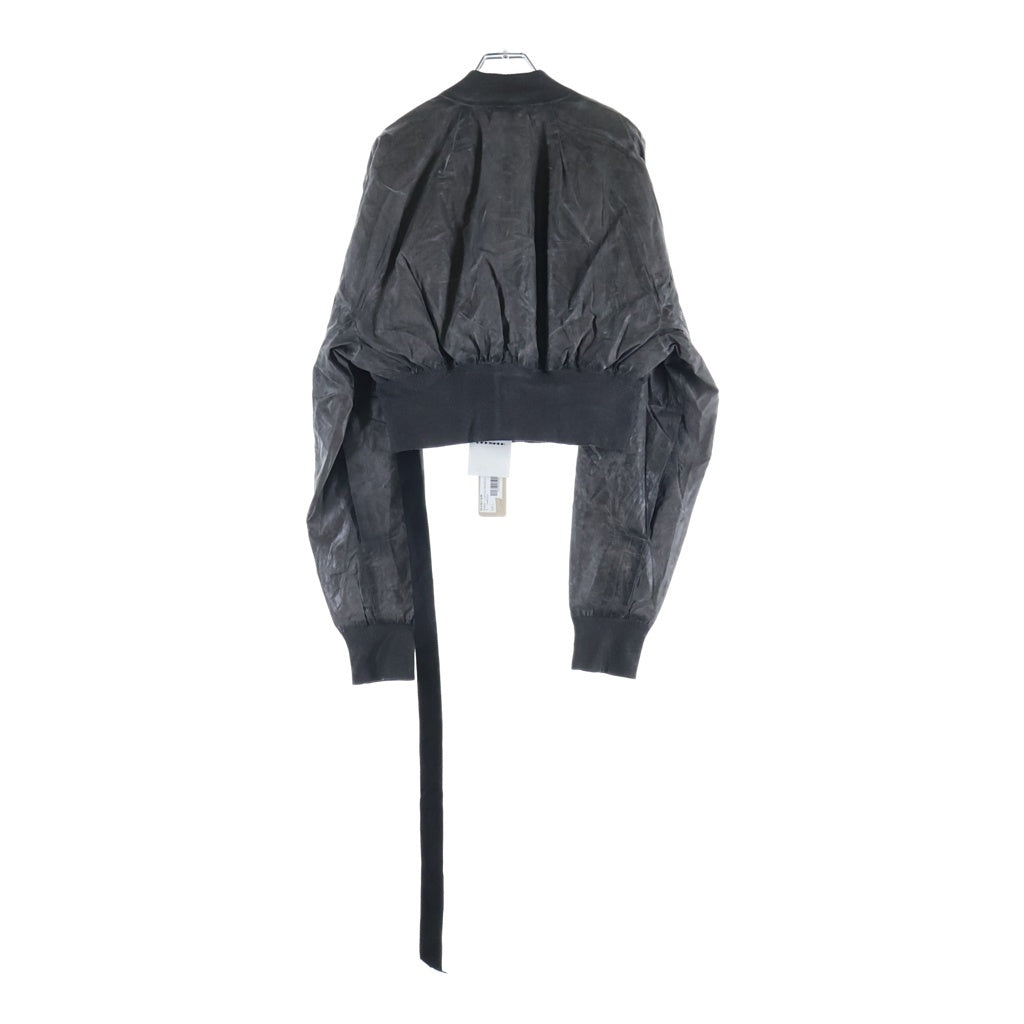 DRKSHDW(ダークシャドウ) 25SS FLIGHT JKT CROPPED コーティング加工 クロップド フライトジャケット グレー DS01E3719-PF