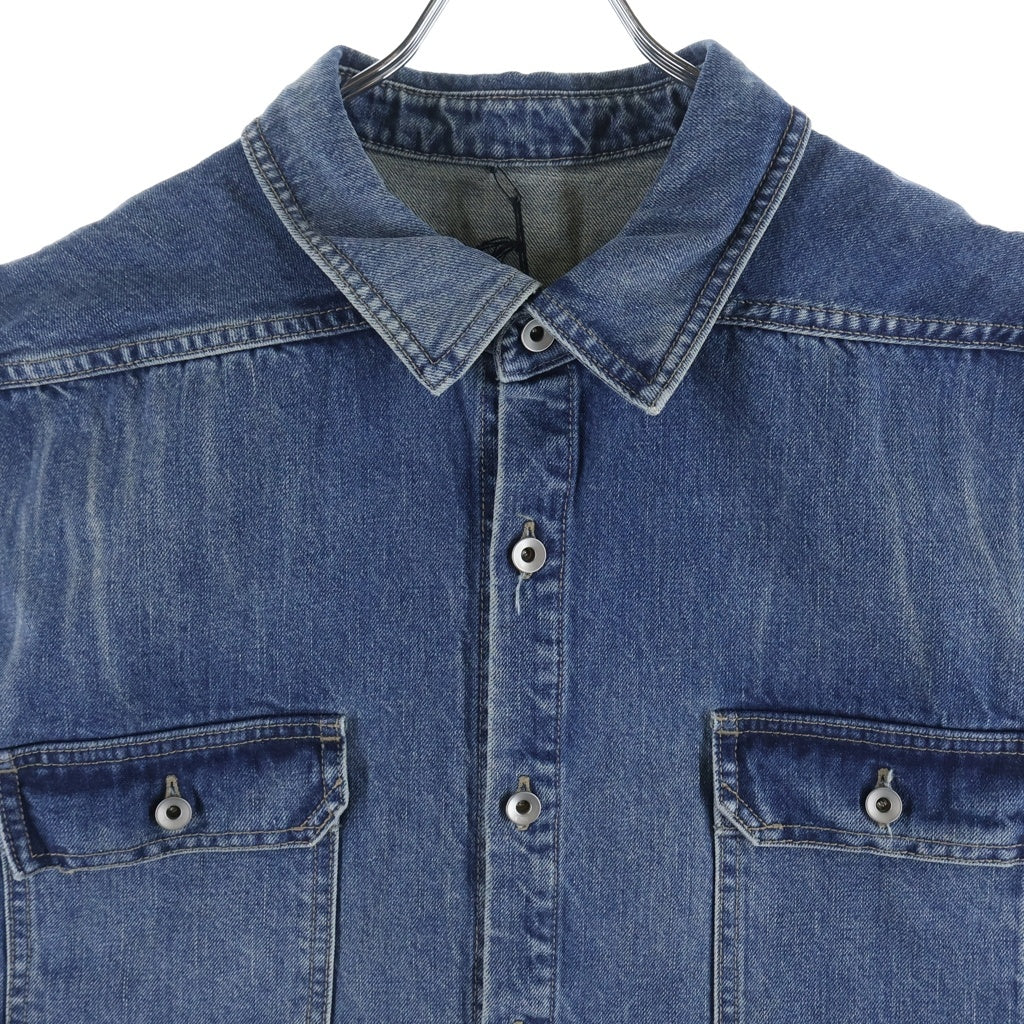 DRKSHDW(ダークシャドウ) 25SS SL TOMMY JUMBO OUTERSHIRT トミー ジャンボアウターシャツ デニムベスト インディゴ DU01E3764-DWB