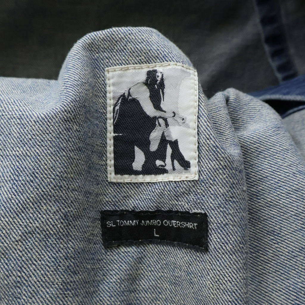 DRKSHDW(ダークシャドウ) 25SS SL TOMMY JUMBO OUTERSHIRT トミー ジャンボアウターシャツ デニムベスト インディゴ DU01E3764-DWB