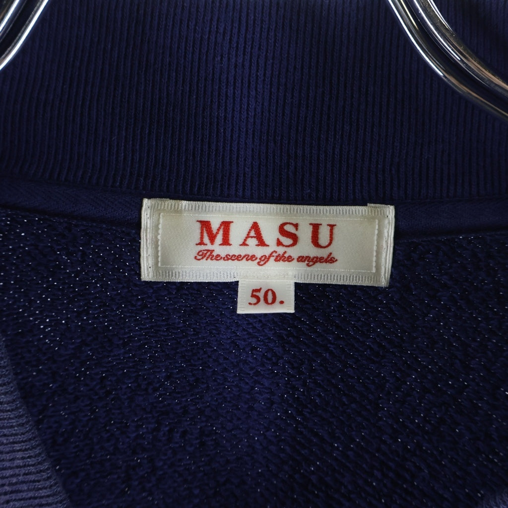 MASU(エムエーエスユー) 26SS CLOVER SPLATTER SWEAT BLOUSON クローバー スプライト スウェットジップアップ ネイビー M26U6CS002