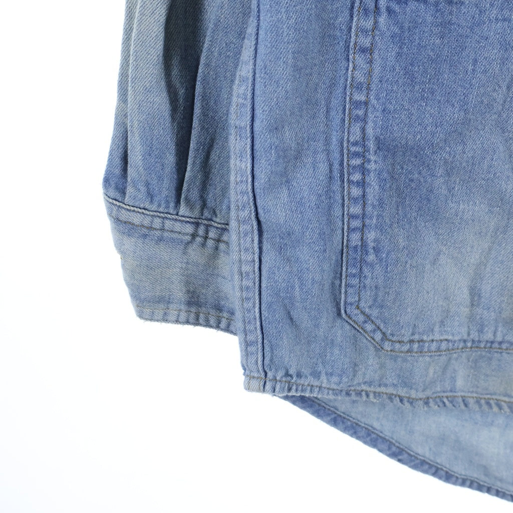 MAATEE&SONS(マーティーアンドサンズ) 25AW DENIM SHIRTS COVERALL 長袖デニムシャツ カバーオール インディゴ MT5303-0913
