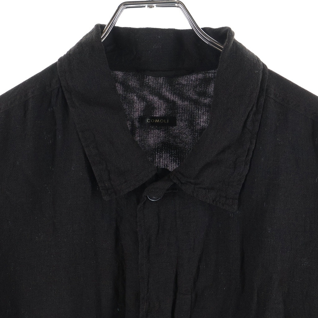 COMOLI(コモリ) 26SS シルクコットン B.D.U.ジャケット 長袖シャツジャケット ブラウン D01-01013
