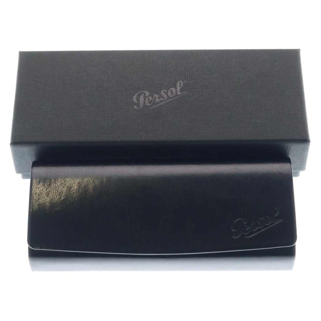 Persol(ペルソール) ラウンドフレーム メタルテンプル サングラス 眼鏡 アイウェア ブラック 2422-S-J