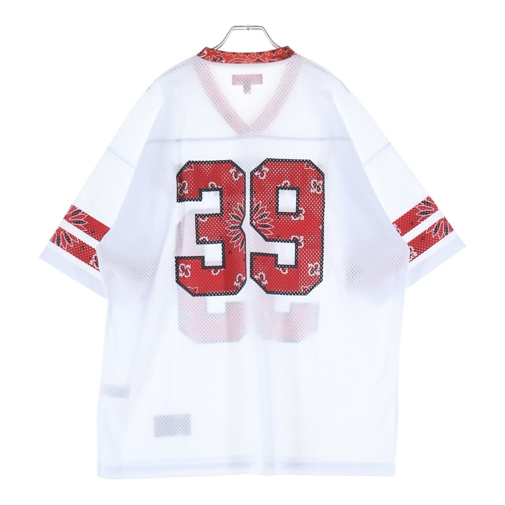 SUPREME(シュプリーム) 25SS Bandana Football Jersey バンダナ フットボールジャージ 半袖カットソー Tシャツ ホワイト