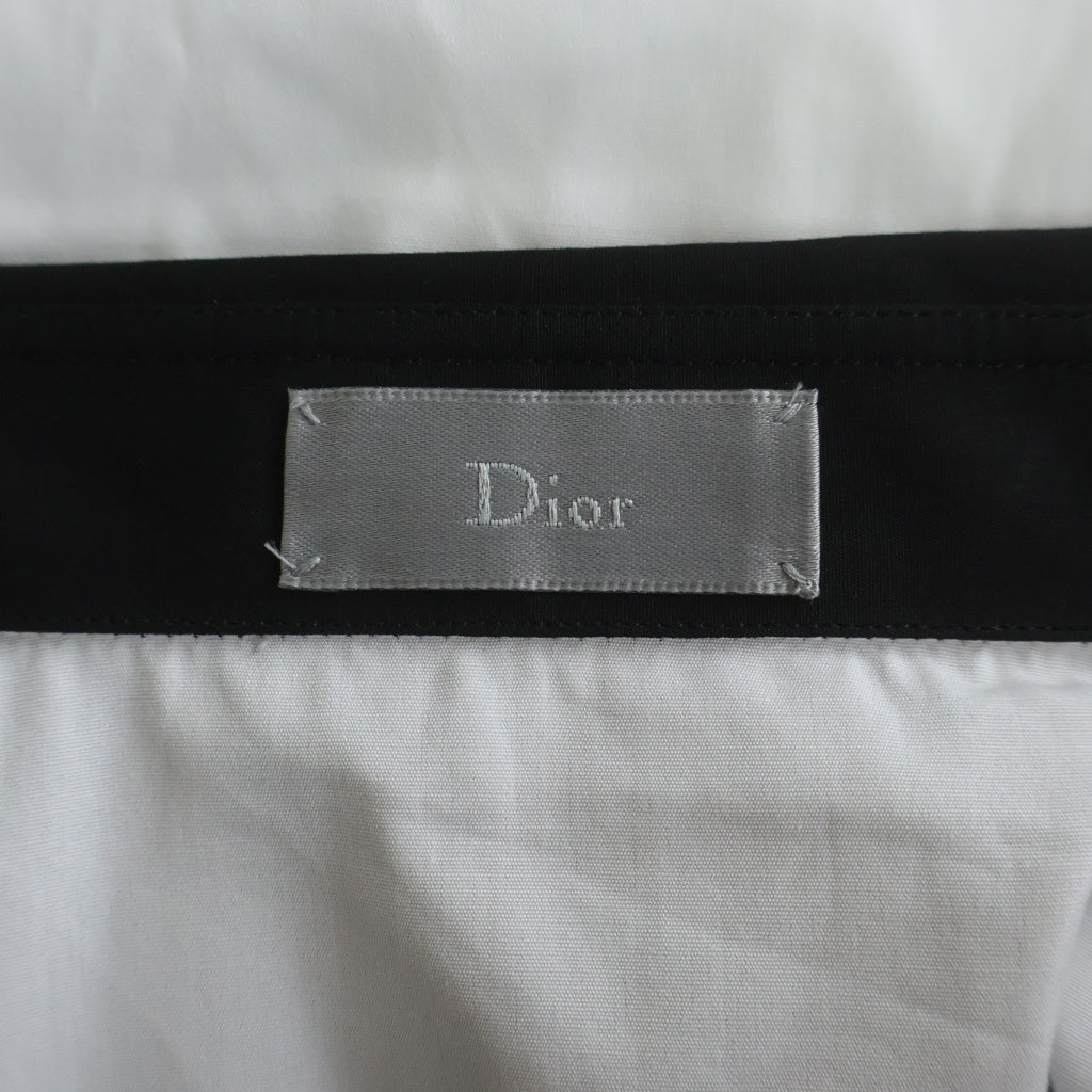 Dior HOMME(ディオールオム) L/S Shirt 長袖比翼シャツ ブラック/ホワイト 733C534Z1581