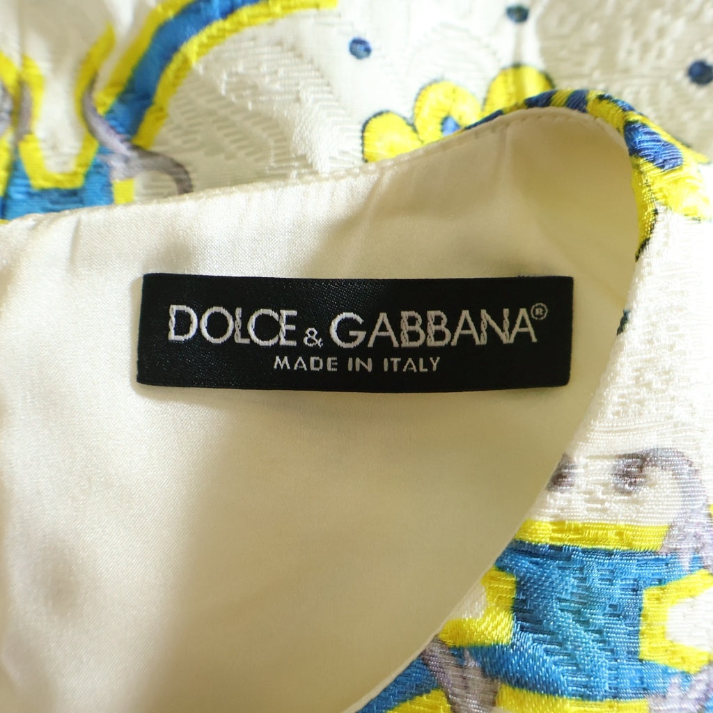 DOLCE & GABBANA(ドルチェアンドガッバーナ) Floral Silk Mini Dress 花柄 シルクドレス マルチ F6MH4T FPMD2 レディース