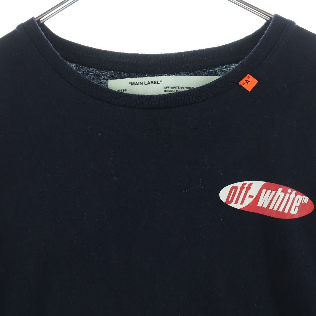 OFF-WHITE(オフホワイト) 19SS Split Logo T-Shirt 半袖Tシャツ ブラック OMAA038S19185006