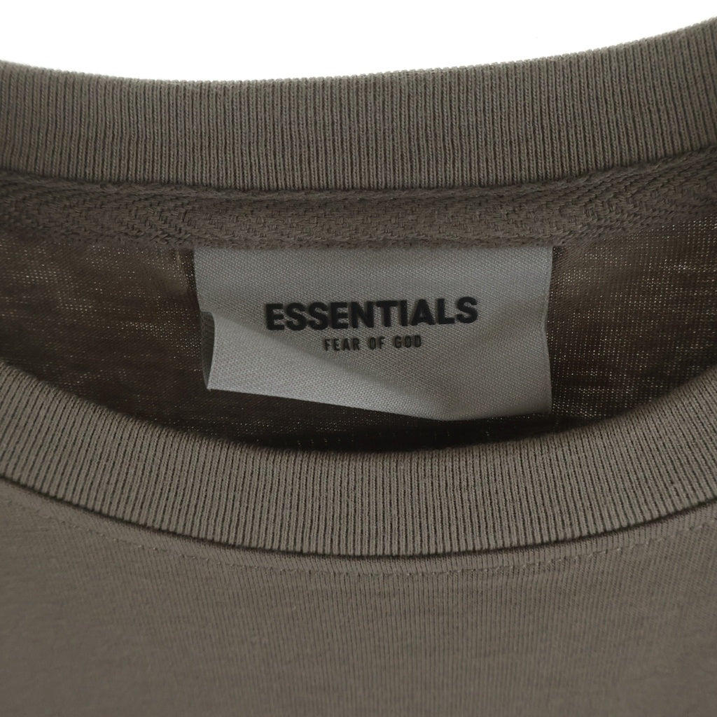 FEAR OF GOD ESSENTIALS(フィアオブゴッド エッセンシャルズ) S/S T-SHIRT バックラバーロゴ 半袖Tシャツ ブラウン
