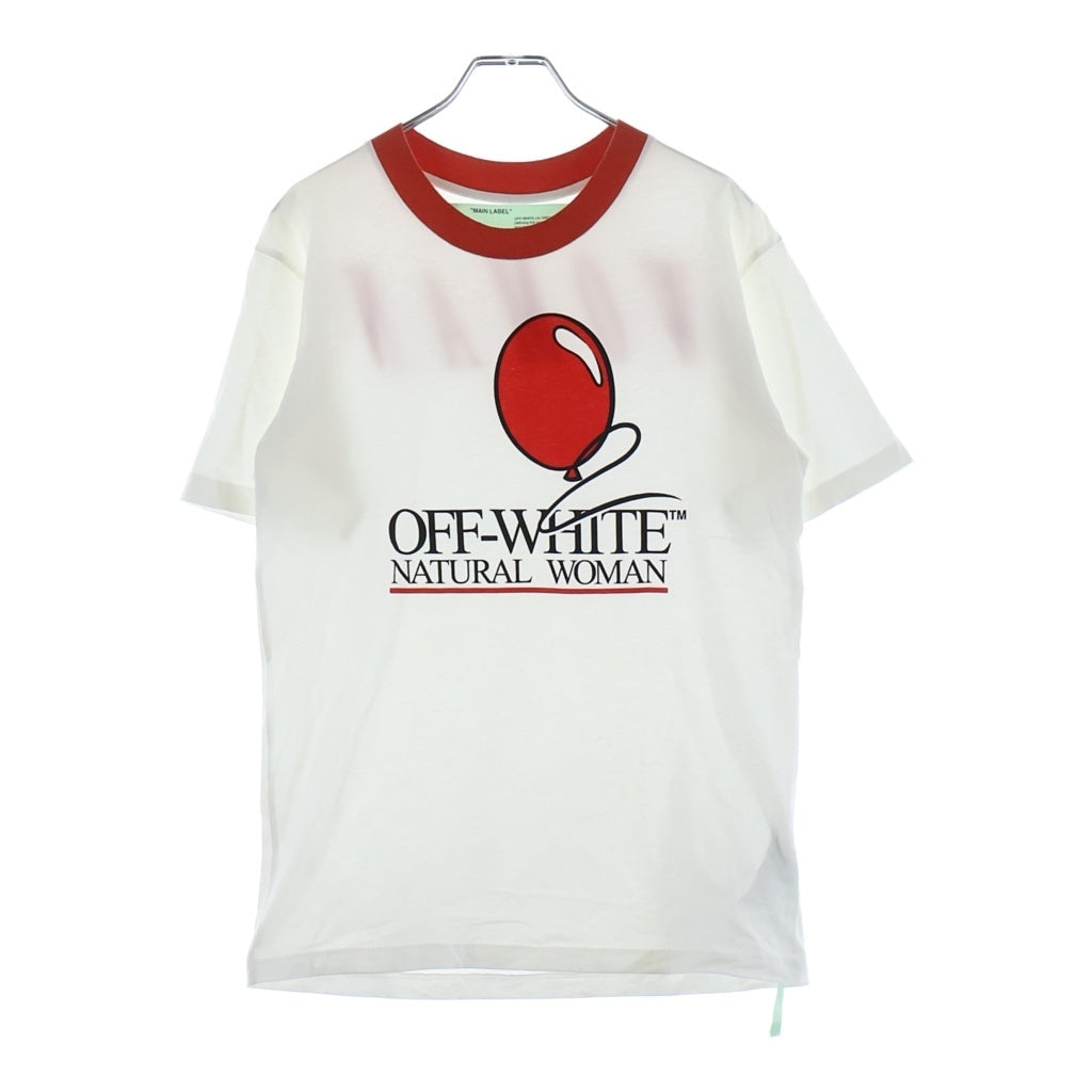 OFF-WHITE(オフホワイト) 18SS Ringer T-Shirt 半袖Tシャツ リンガーTシャツ ホワイト レディース OWAA029S18778132