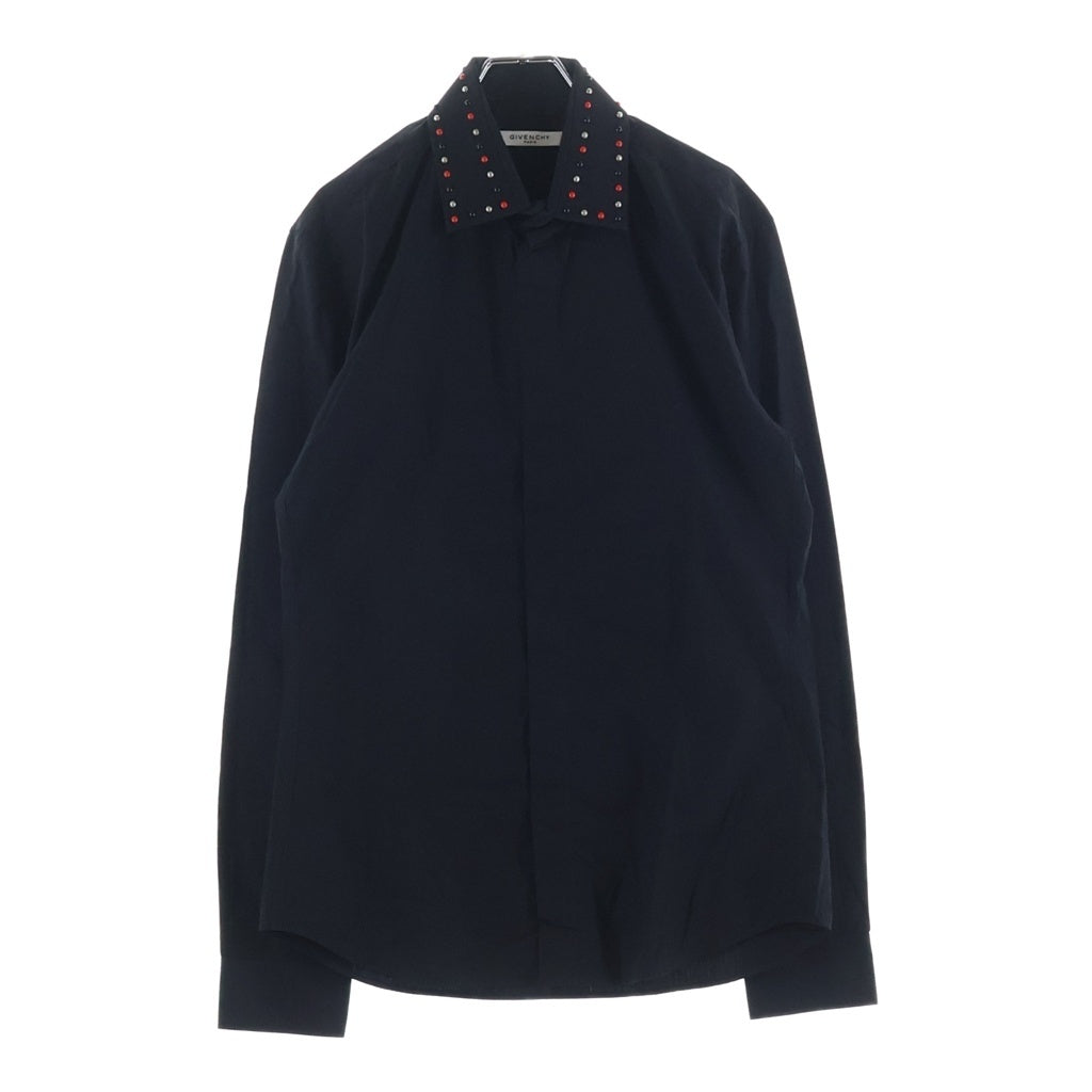 GIVENCHY(ジバンシィ) Studded Shirt スタッズ 長袖比翼シャツ ブラック 16S 6201 300