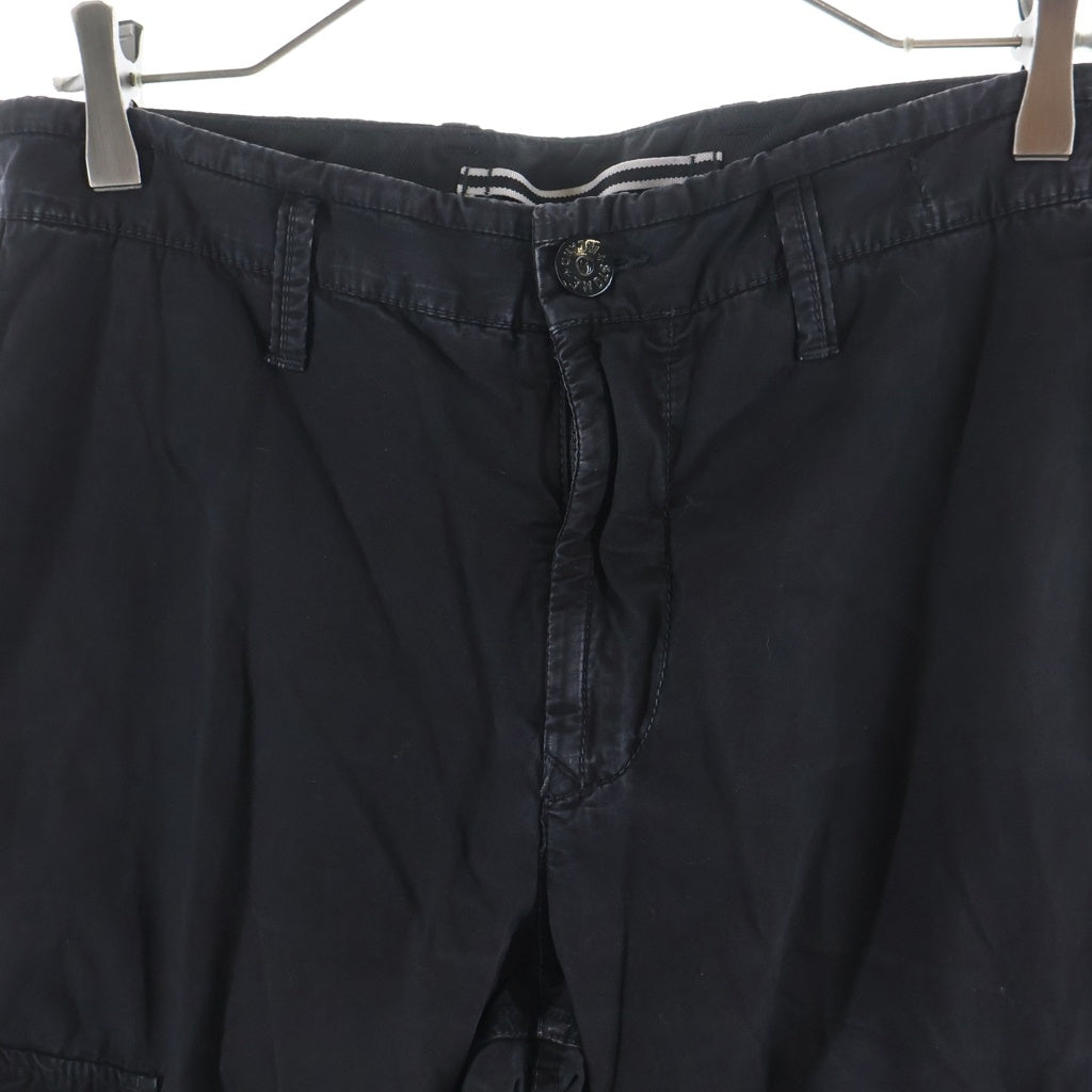 STONE ISLAND(ストーンアイランド) TYPE SL Cargo Pants ロゴワッペン カーゴパンツ ブラック 1015303WA