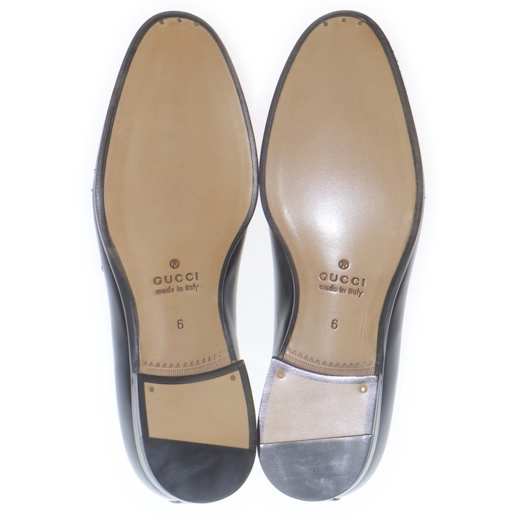 GUCCI(グッチ) Horsebit Studded Loafer ホースビット スタッズローファー レザードレスシューズ ブラック 851395
