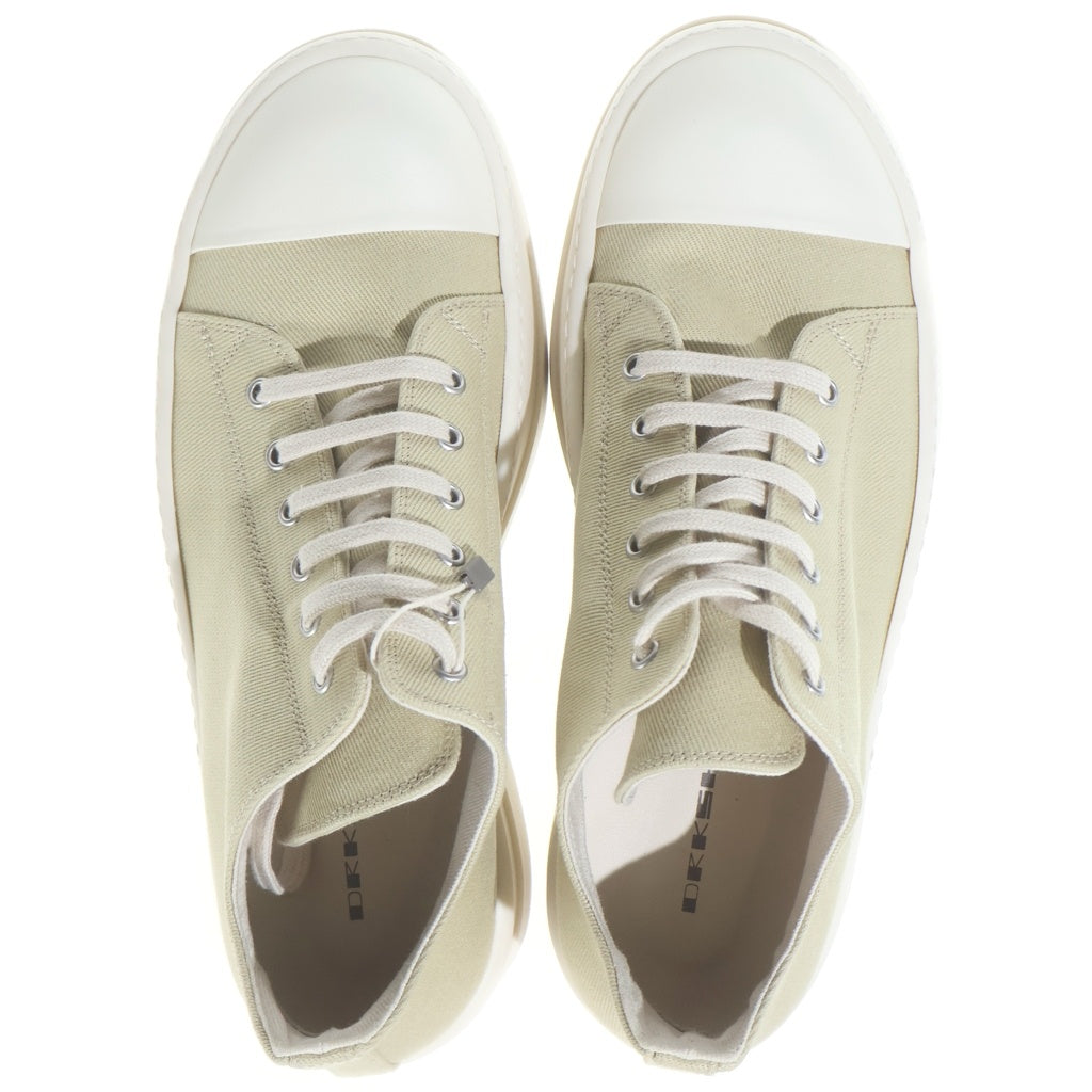 DRKSHDW(ダークシャドウ) DOUBLE BUMPER LOW SNEAKS ダブルバンパー キャンバスローカットスニーカー ベージュ DU01E3832-DO