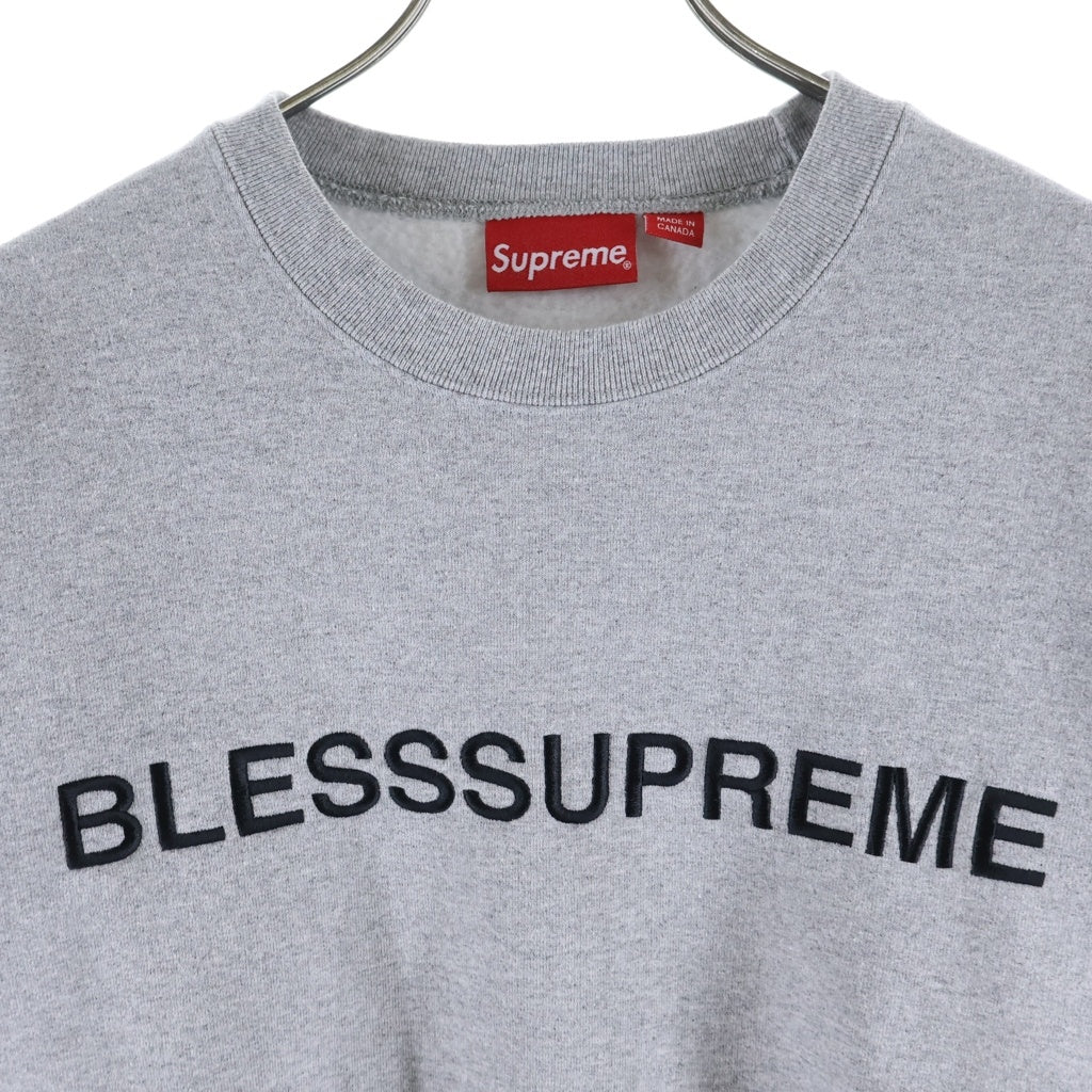 SUPREME(シュプリーム) 23AW BLESS Crewneck ブレス クルーネックスウェットトレーナー グレー