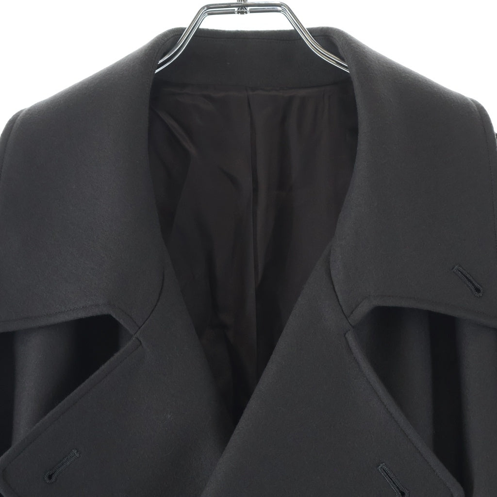 Stein(シュタイン) 22AW MELTON DOUBLE BREASTED COAT メルトン ダブル ブレスト コート ジャケット ブラウン ST.401