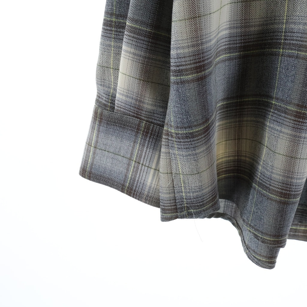 AURALEE(オーラリー) 22AW SUPER LIGHT WOOL CHECK SHIRTS スーパーライトウールチェックシャツ グレー A22AS01LC