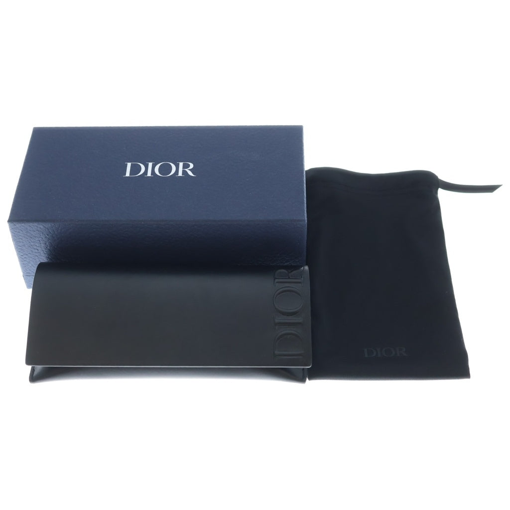 Christian Dior(クリスチャンディオール) サイドロゴ スクエアフレーム サングラス アイウェア 眼鏡 ブラック CD Icon S1F