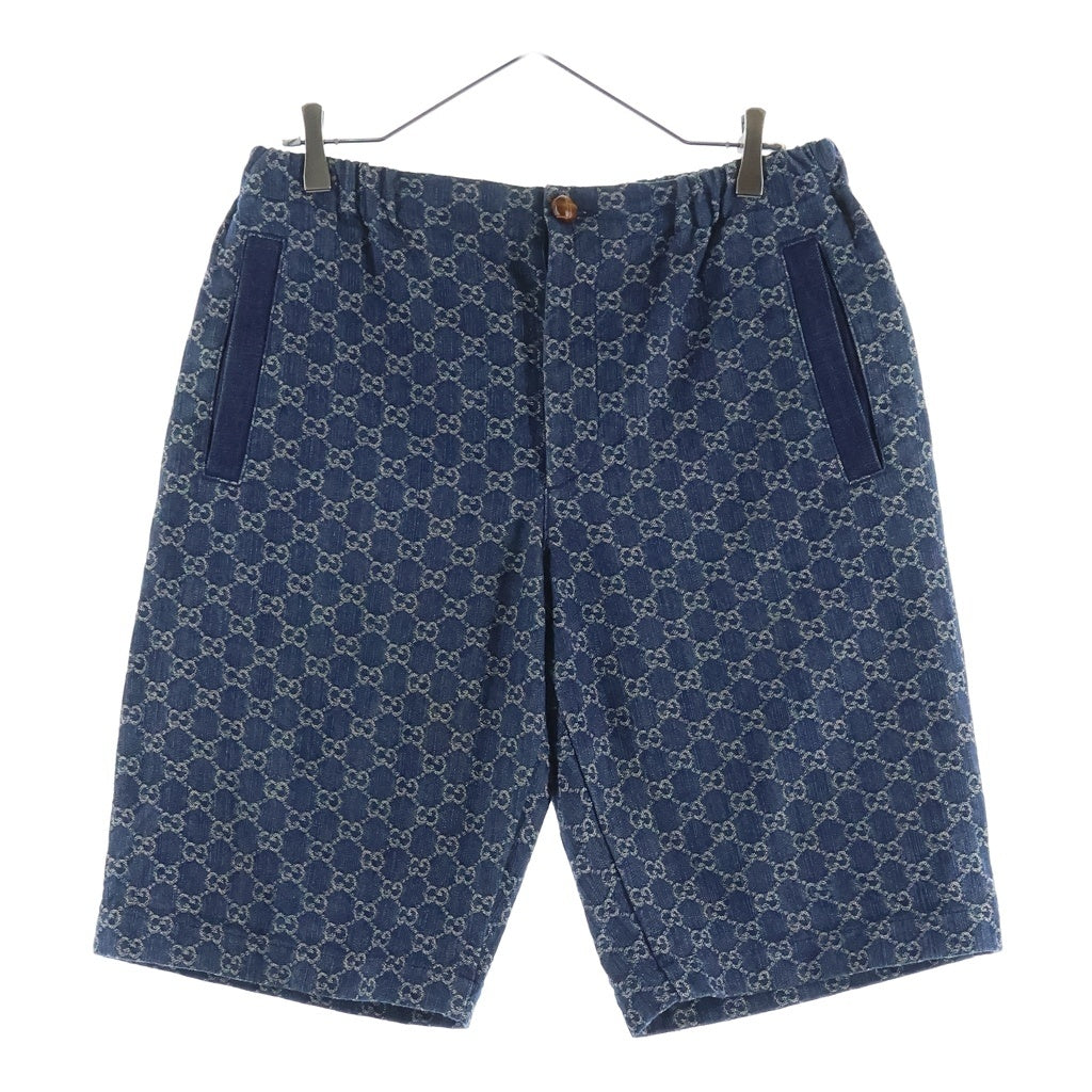 GUCCI(グッチ) GGロゴ エコウォッシュド ショートパンツ ハーフパンツ インディゴ 649093