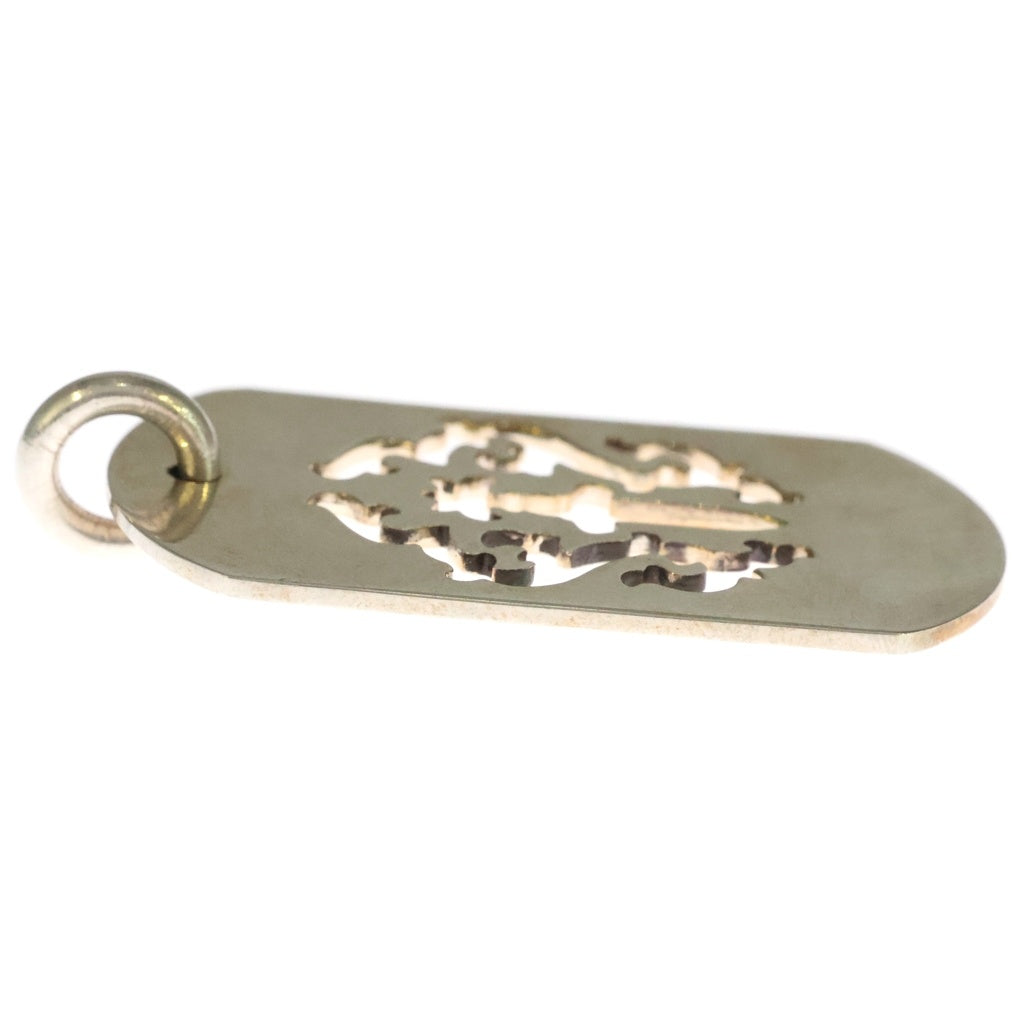CHROME HEARTS(クロムハーツ) D TAG LRG DAGGER ヴァインダガーカットアウトドッグタグ ラージ ペンダントトップ シルバー BCA240