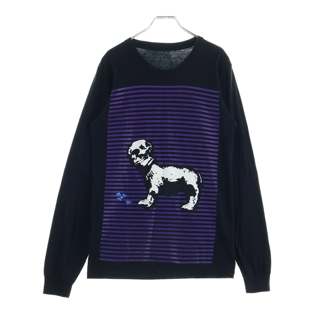 CHROME HEARTS(クロムハーツ) FOTI DOG Tシャツ ロングスリーブ 長袖Tシャツ カットソー ブラック