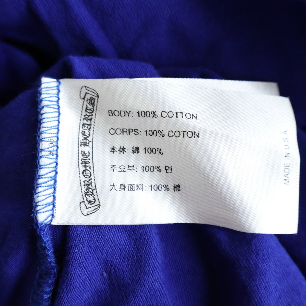 CHROME HEARTS(クロムハーツ) BLUE STAR LONG SLEEVE TEE バックスタープリントクルーネック長袖Tシャツ ロングスリーブカットソー ブルー