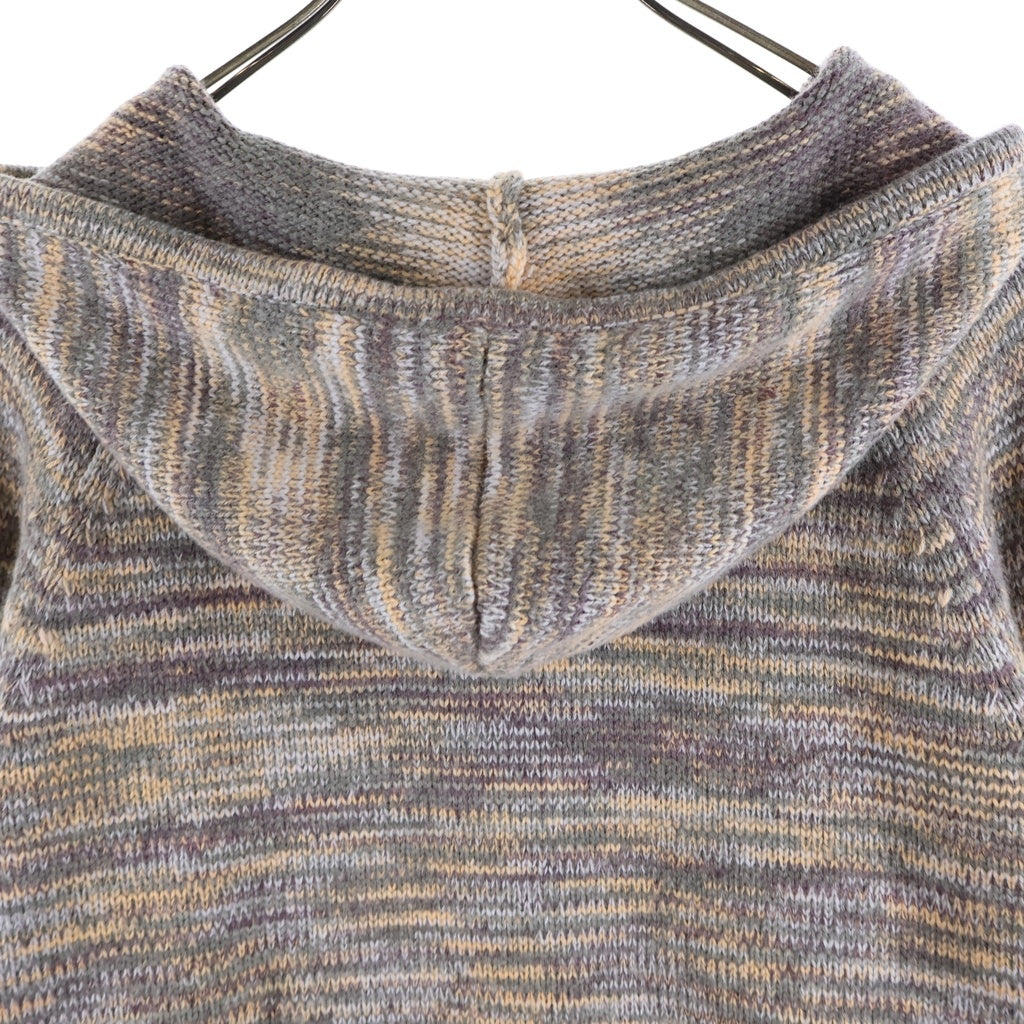 Palace Skateboards(パレススケートボーズ) SPACE KNIT ZIP UP HOODIE ロゴ刺繍 フーデッドジップアップパーカー マルチ
