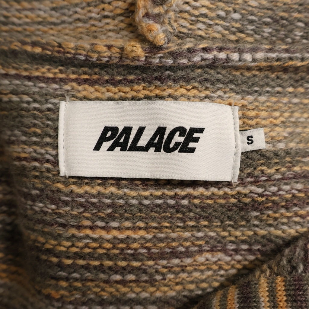 Palace Skateboards(パレススケートボーズ) SPACE KNIT ZIP UP HOODIE ロゴ刺繍 フーデッドジップアップパーカー マルチ