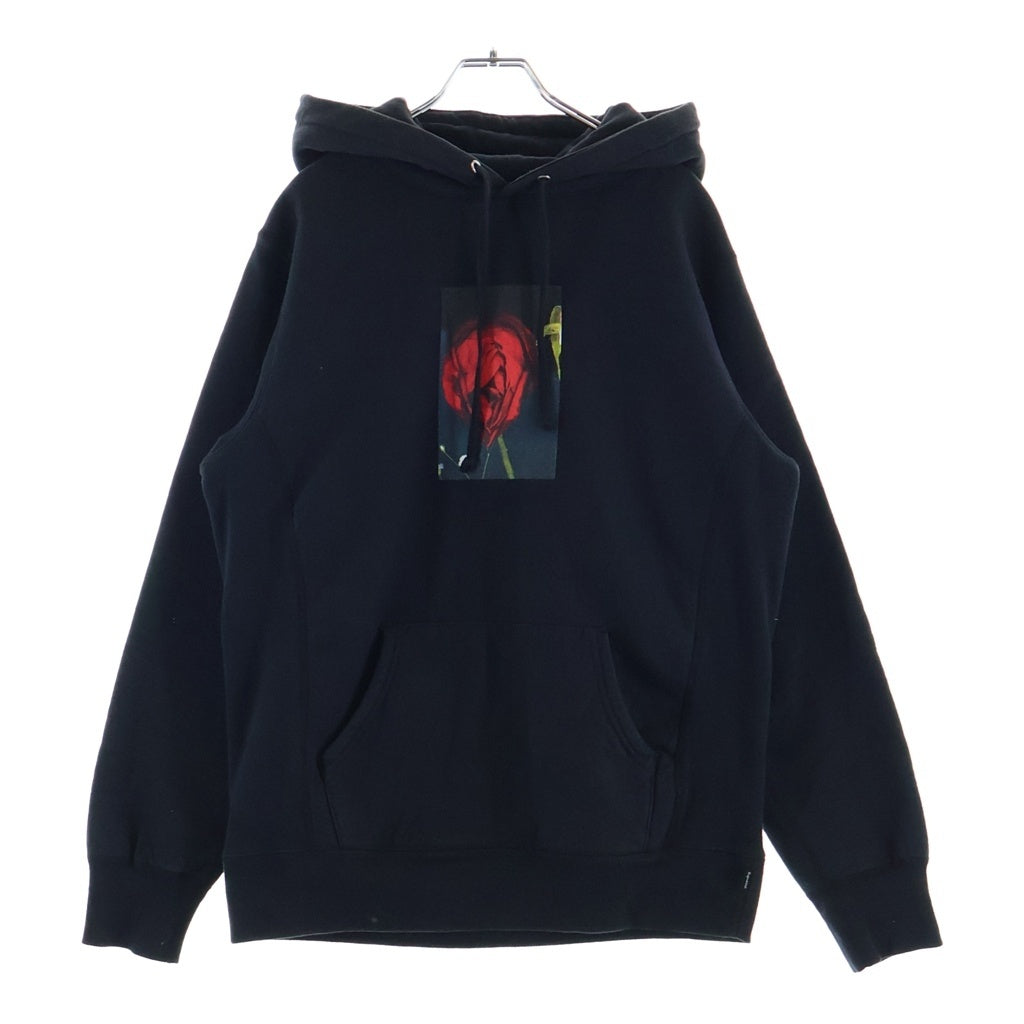 SUPREME(シュプリーム) 16AW Araki Rose Hooded Sweatshirt×荒木経惟 アラーキーローズプリントスウェットプルオーバーフーディ スウェットパーカー ブラック