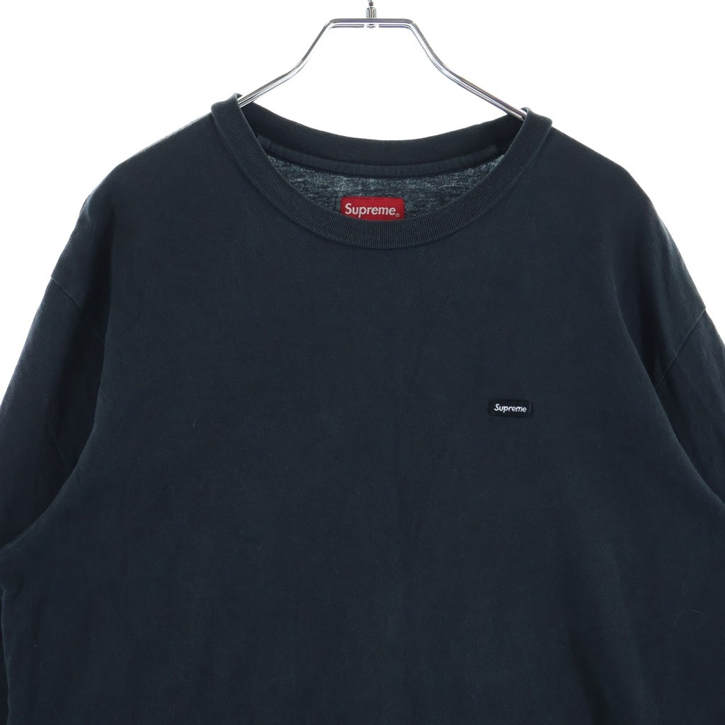 SUPREME(シュプリーム) Small Box Tee スモールボックスロゴ クルーネック コットン 長袖Tシャツ カットソー ブラック