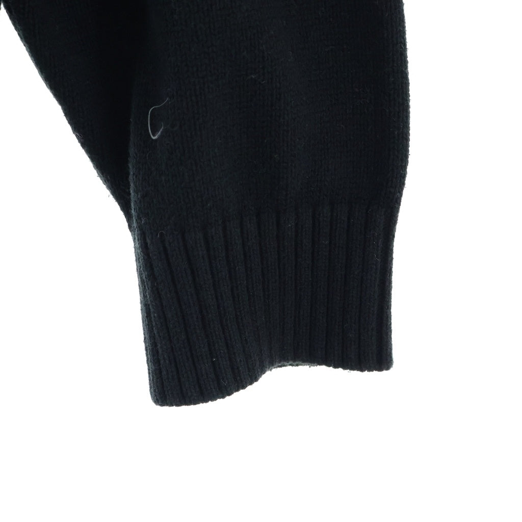 SUPREME(シュプリーム) 22SS Tonal Paneled Sweater フロントロゴ トーナル パーソナルトレーナー クルーネックニット セーター ブラック