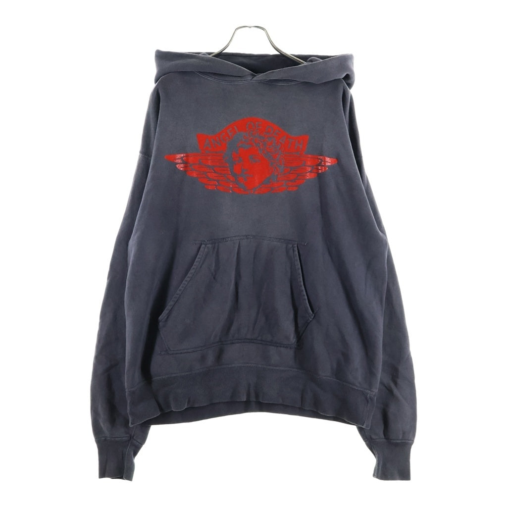 SAINT MICHAEL(セントマイケル) ANGEL HOODIE エンジェル フーディー スウェットパーカー ブラック SM-YS8-0000-034