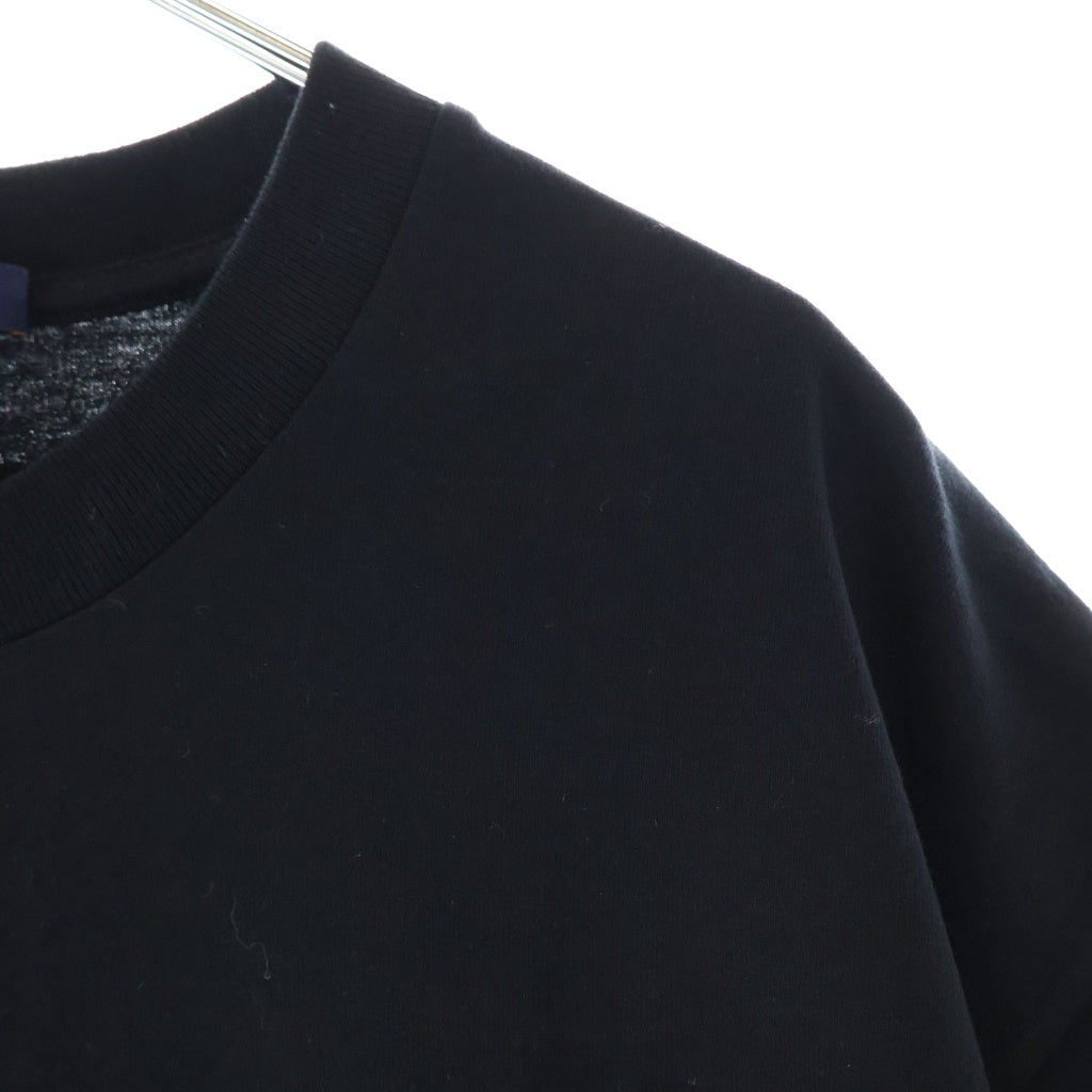 LOUIS VUITTON(ルイヴィトン) 22SS ビーズロゴ立体刺繍 半袖Tシャツ カットソー クルーネック ブラック HPY86W