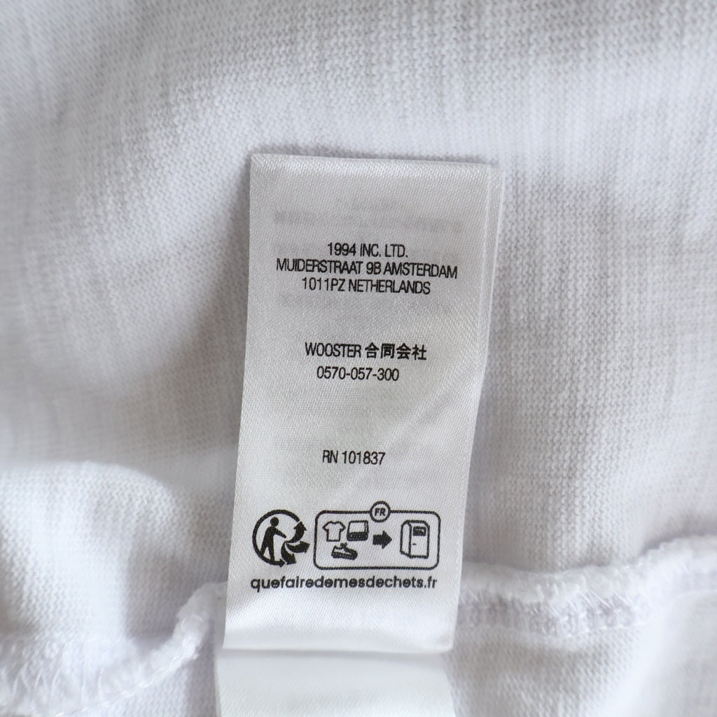 SUPREME(シュプリーム) 24AW Twill Applique S/S Top ツイル アップリケ フロントロゴ クルーネック コットン半袖Tシャツ カットソー ホワイト