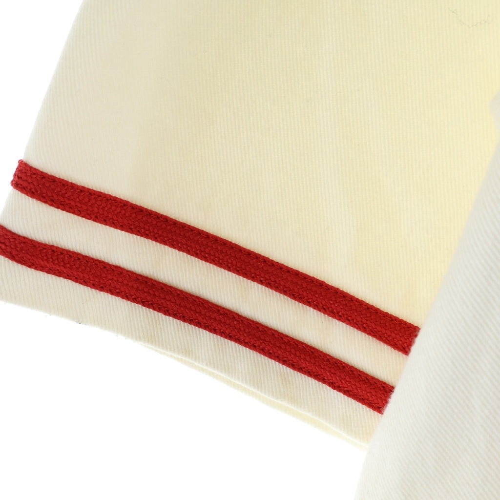 SUPREME(シュプリーム) 25SS ×40Acres Twill Baseball Jersey フォーティ・エイカーズ ロゴエンブロイダリー ベースボールシャツ ホワイト