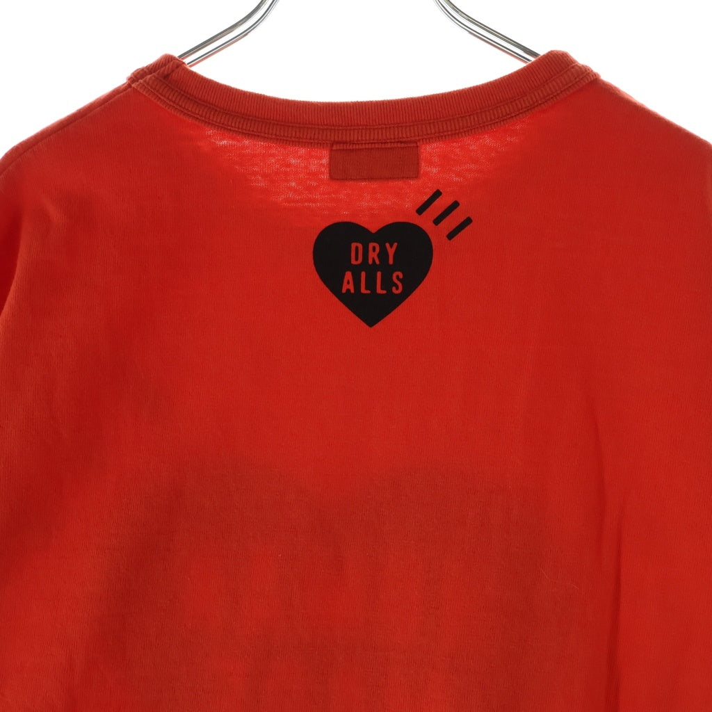 HUMAN MADE(ヒューマンメイド) Color T-Shirt Red フロントプリント クルーネック半袖Tシャツ カットソー レッド