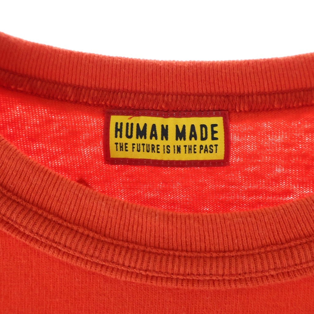 HUMAN MADE(ヒューマンメイド) Color T-Shirt Red フロントプリント クルーネック半袖Tシャツ カットソー レッド