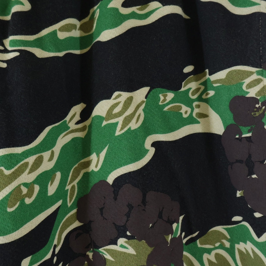 DENIM TEARS(デニムティアーズ) Cotton Wreath Sweatpants フラワー柄 カモ コットン スウェットパンツ カーキ