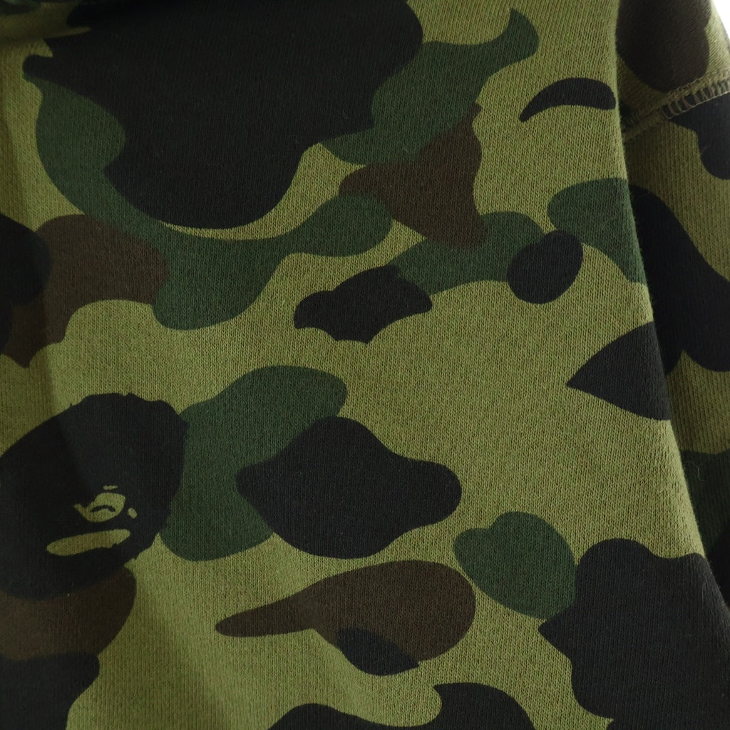 A BATHING APE(アベイシングエイプ) 1ST CAMO SHARK FULL ZIP HOODIE ファーストカモ シャーク ジップアップ スウェット フーディー パーカー カーキ 0ZXSWM012151R