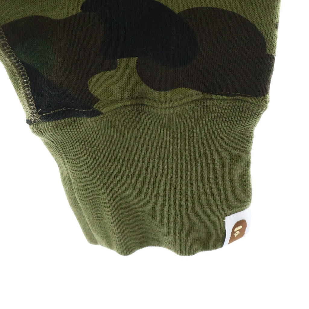 A BATHING APE(アベイシングエイプ) 1ST CAMO SHARK FULL ZIP HOODIE ファーストカモ シャーク ジップアップ スウェット フーディー パーカー カーキ 0ZXSWM012151R