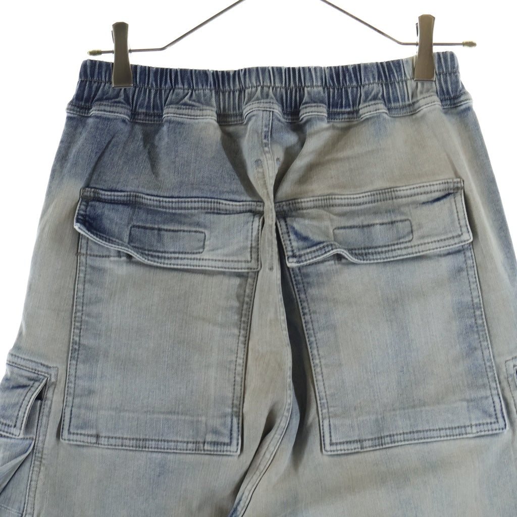 DRKSHDW(ダークシャドウ) 24AW Double Jumbo Cargo Belas ダブルジャンボカーゴベラ デニムカーゴパンツ インディゴ DS02D2324-SKY