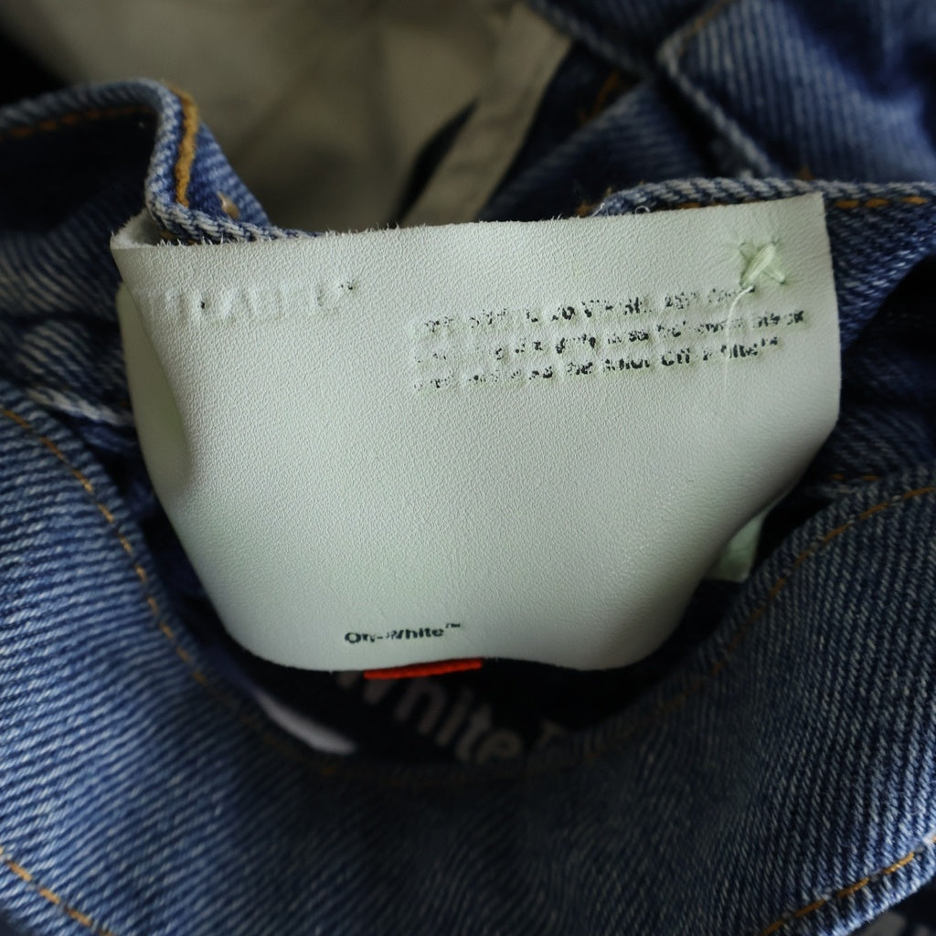 OFF-WHITE(オフホワイト) 20SS Diagonal Belt Denim Pants ベルトデニムパンツ インディゴ OMYA005R20G66027