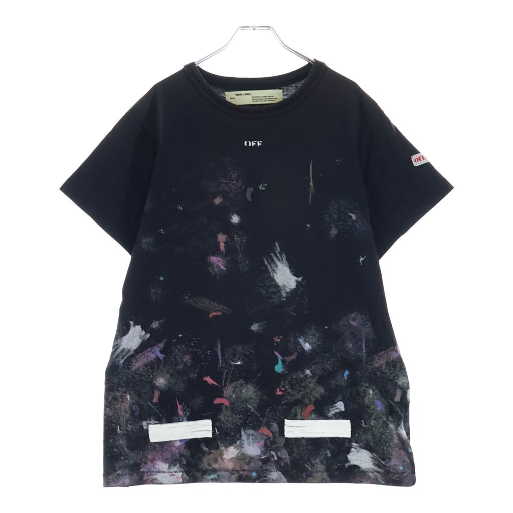 OFF-WHITE(オフホワイト) 17AW Galaxy Brushed T-Shirt ギャラクシー ブラッシュド 半袖Tシャツ ブラック OMAA002F17620017