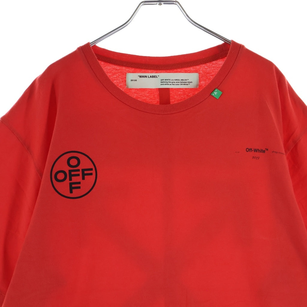 OFF-WHITE(オフホワイト) 19SS Stencil T-Shirt ステンシル 半袖Tシャツ レッド OMAA038R19185015